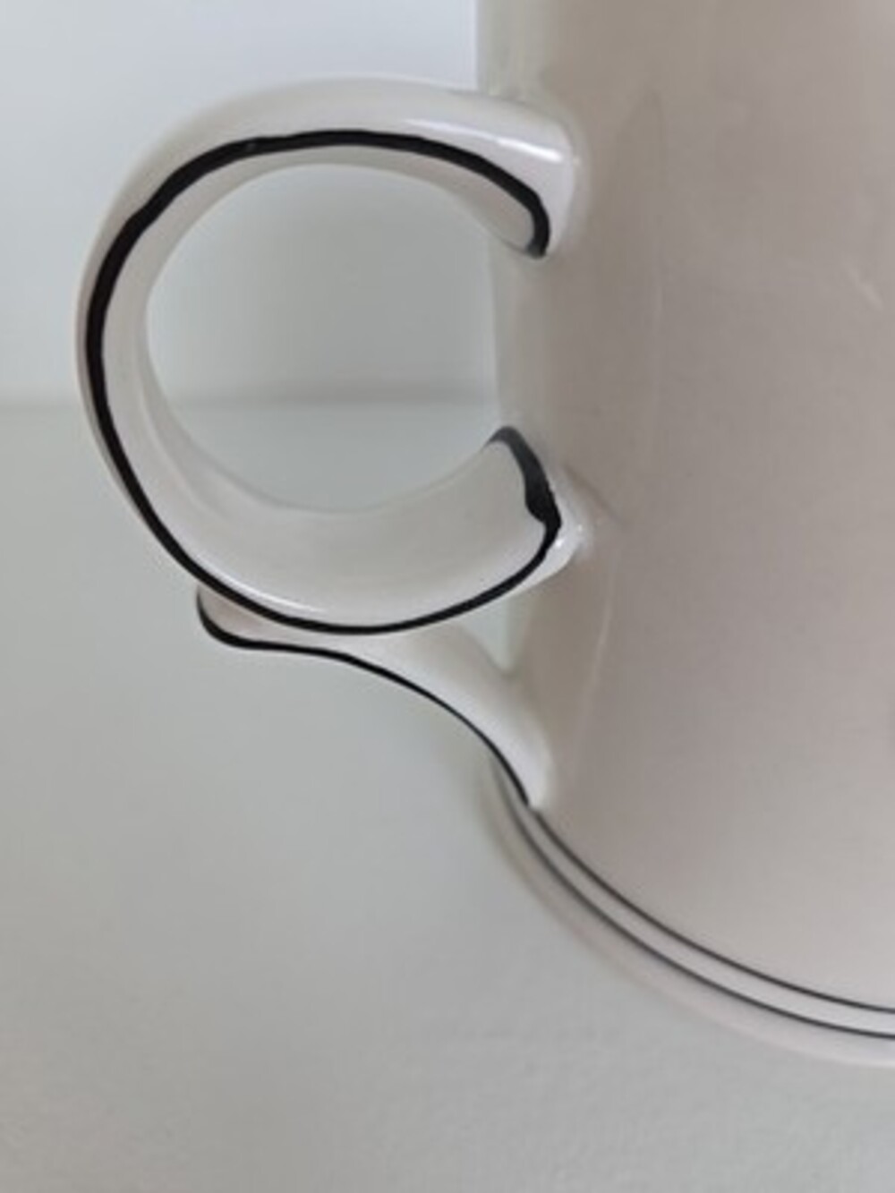 Anthropologie MOLLY HATCH "Make It Happen" Crown Green Stripe 12 Oz Coffee Mug - Picture 8 of 10